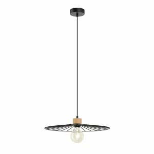 Sale Envostar Yahel suspension, chêne/noir, Ø 45cm