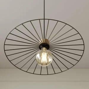 Sale Envostar Yahel suspension, chêne/noir, Ø 45cm