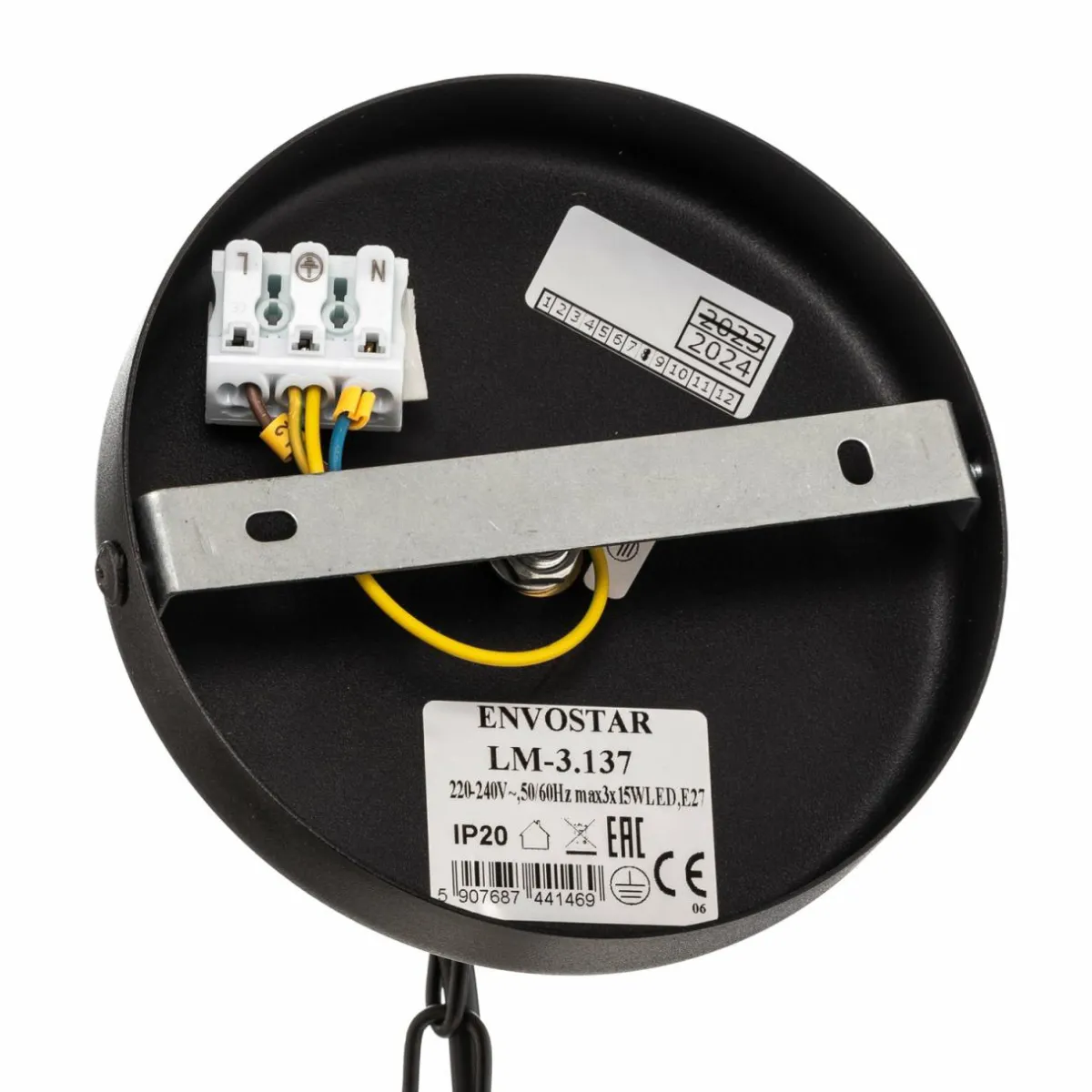 envostar_yorik_suspension_disques_darbre__lampes_4.webp Outlet Envostar Yorik suspension disques d’arbre 5 lampes