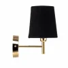 Sale Euluna applique murale Nita, noir/or, à 1 lampe