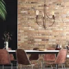 Cheap Euluna Gina lustre en brun, à 3 lampes