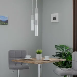 Discount Euluna Isabeau suspension à 3 lampes blanche/grise