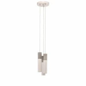 Discount Euluna Isabeau suspension à 3 lampes blanche/grise