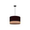 Cheap Euluna Levo suspension, Ø 40 cm, jute/brun foncé