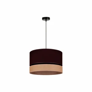 Cheap Euluna Levo suspension, Ø 40 cm, jute/brun foncé