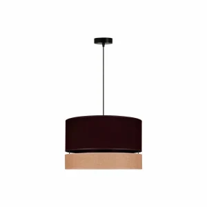 Cheap Euluna Levo suspension, Ø 40 cm, jute/brun foncé