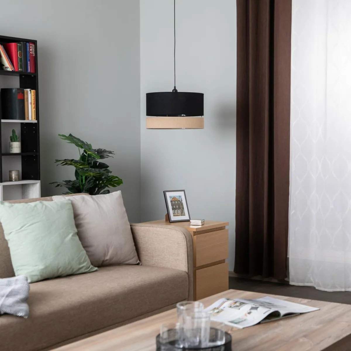euluna_levo_suspension__cm_jutenoir_0.webp Outlet Euluna Levo suspension, Ø 40 cm, jute/noir