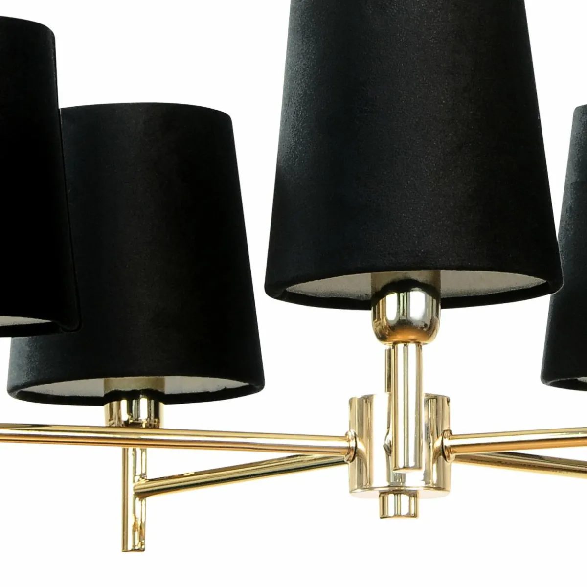 euluna_lustre_nita_noiror___lampes_0.webp Clearance Euluna lustre Nita, noir/or, à 5 lampes