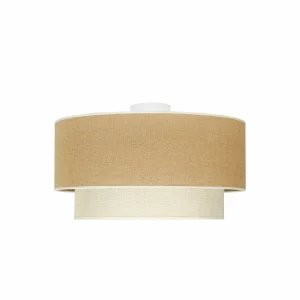 Cheap Euluna plafonnier Boho Jute, brun naturel/blanc, Ø 45 cm