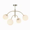 Shop Euluna plafonnier Karda, doré, à 4 lampes