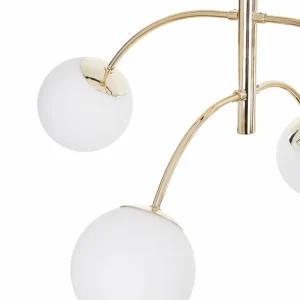 Shop Euluna plafonnier Karda, doré, à 4 lampes