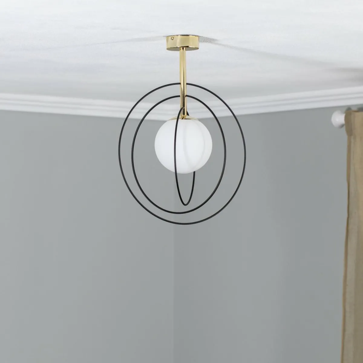 euluna_plafonnier_spinn___lampe_verre___cm_0.webp Store Euluna plafonnier Spinn, à 1 lampe, verre, Ø 35 cm