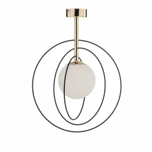 Store Euluna plafonnier Spinn, à 1 lampe, verre, Ø 35 cm