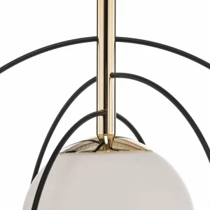 Store Euluna plafonnier Spinn, à 1 lampe, verre, Ø 35 cm