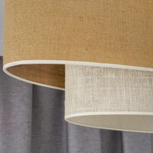 Discount Euluna Suspension Boho Jute, brun naturel/blanc, longueur 80 cm