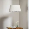 Fashion Euluna Suspension Boucle, textile écru , Ø 50 cm, à 1 lampe