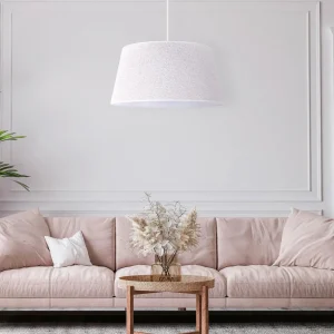 Fashion Euluna Suspension Boucle, textile écru , Ø 50 cm, à 1 lampe