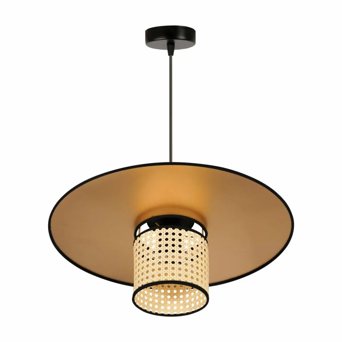 euluna_suspension_manila_dor_rotin___cm_0.webp Flash Sale Euluna suspension Manila, doré, rotin, Ø 50 cm