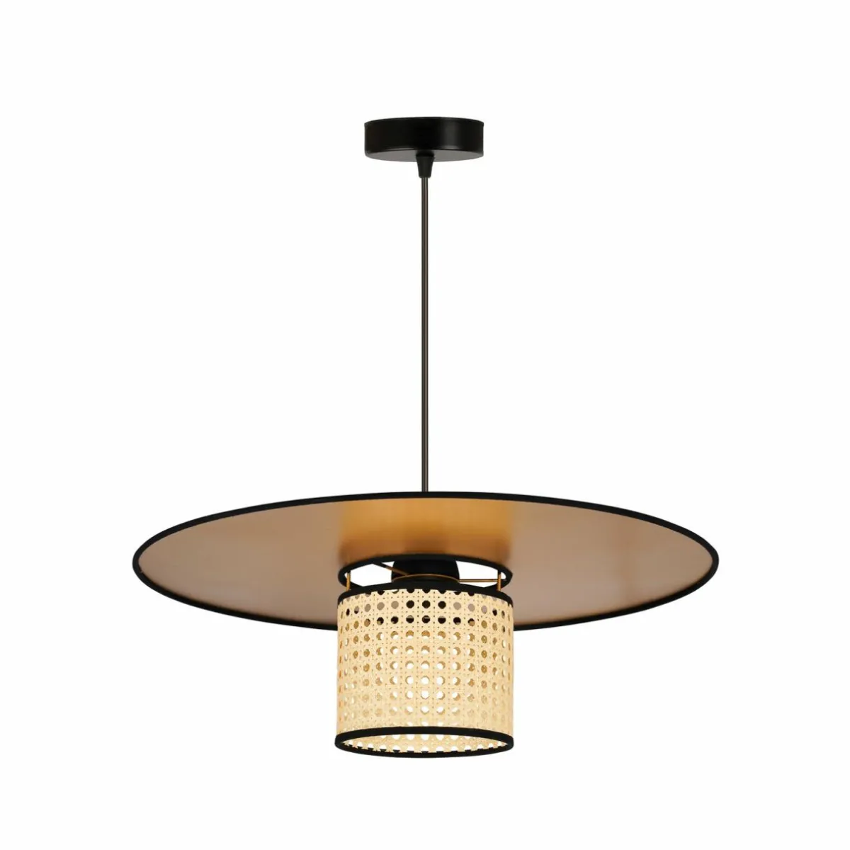 euluna_suspension_manila_dor_rotin___cm_1.webp Flash Sale Euluna suspension Manila, doré, rotin, Ø 50 cm