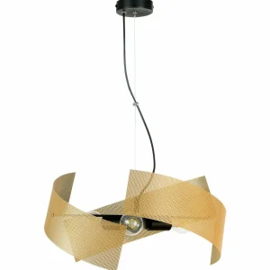 Shop Euluna suspension Moira, doré, Ø 50 cm, à 3 lampes