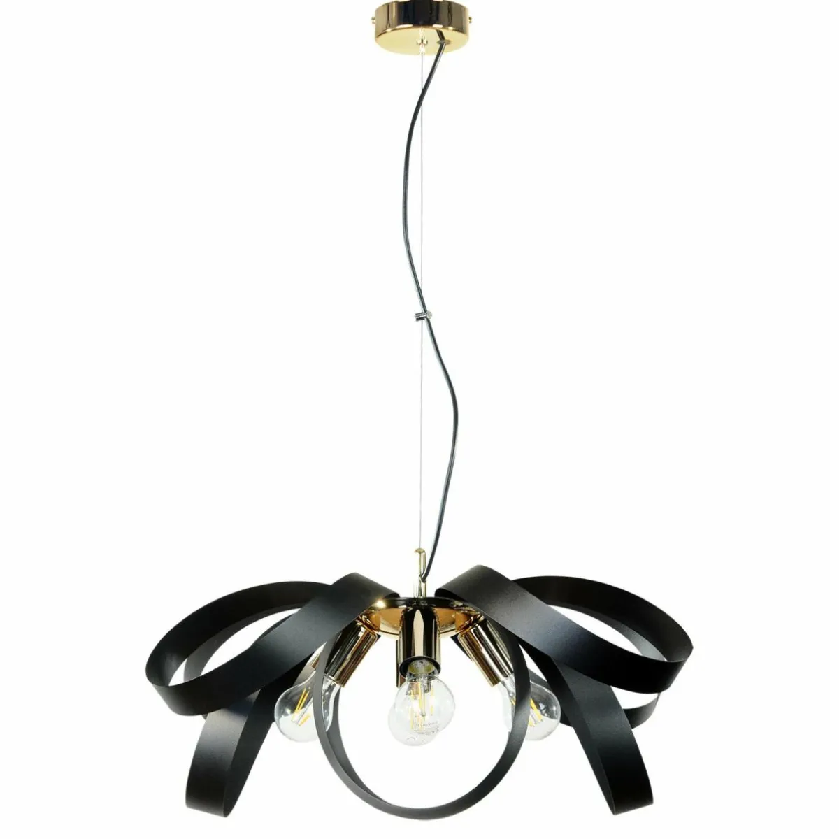 euluna_suspension_petla_noiror_mtal___cm_1.webp Shop Euluna suspension Petla, noir/or, métal, Ø 65 cm