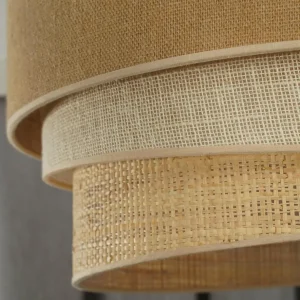 Discount Euluna Suspension Trio Jute, brun naturel/blanc/raffia, Ø 45 cm