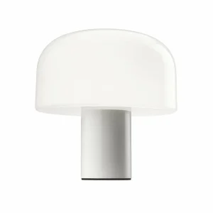 Best FLOS Lampe à poser Bellhop Glass T, blanc, hauteur 34 cm, intensité