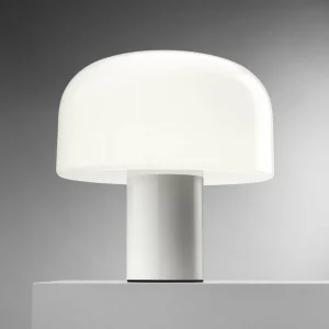 Best FLOS Lampe à poser Bellhop Glass T, blanc, hauteur 34 cm, intensité