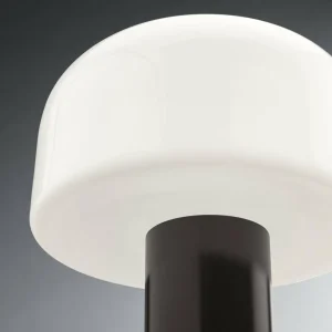 Fashion FLOS lampe à poser Bellhop Glass T, brun chocolat, hauteur 34 cm