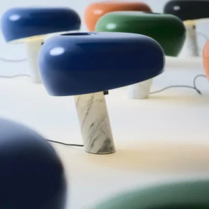 Cheap FLOS lampe à poser Snoopy, bleu marine, marbre, métal