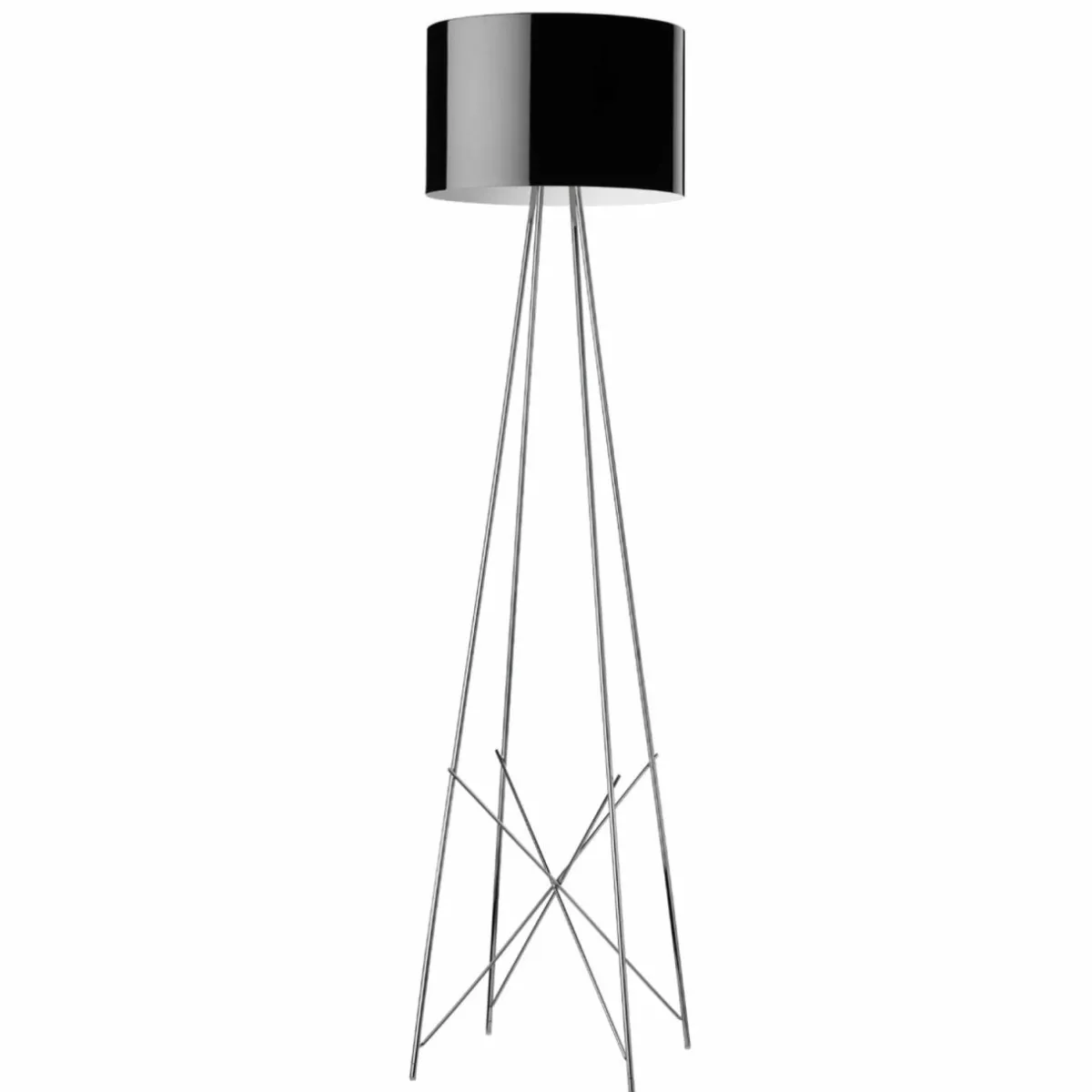 flos_ray_f_lampadaire_abatjour_noir_variateur_1.webp Best Sale FLOS Ray F2 lampadaire, abat-jour noir, variateur