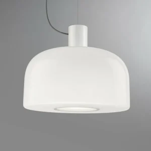 New FLOS Suspension Bellhop Glass S2, blanc, Ø 45 cm, verre, E27
