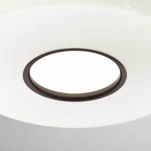 Cheap FLOS Suspension Bellhop Glass S2, brun chocolat, Ø 45 cm