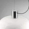 Sale FLOS Suspension Bellhop Glass S2, couleur aluminium, Ø 45 cm