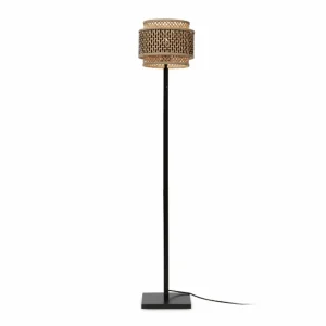 Shop Good & Mojo Bhutan lampe sur pied 130 cm noire
