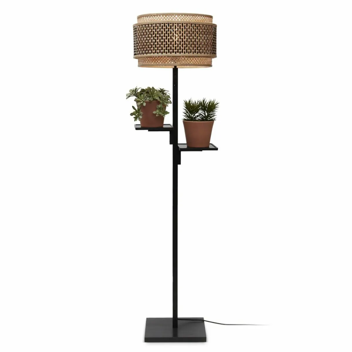 good__mojo_bhutan_lampe_sur_pied_tablette_noir_0.webp Discount Good & Mojo Bhutan lampe sur pied tablette noir