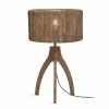 Shop Good & Mojo Iguazu lampe de table trépied naturel