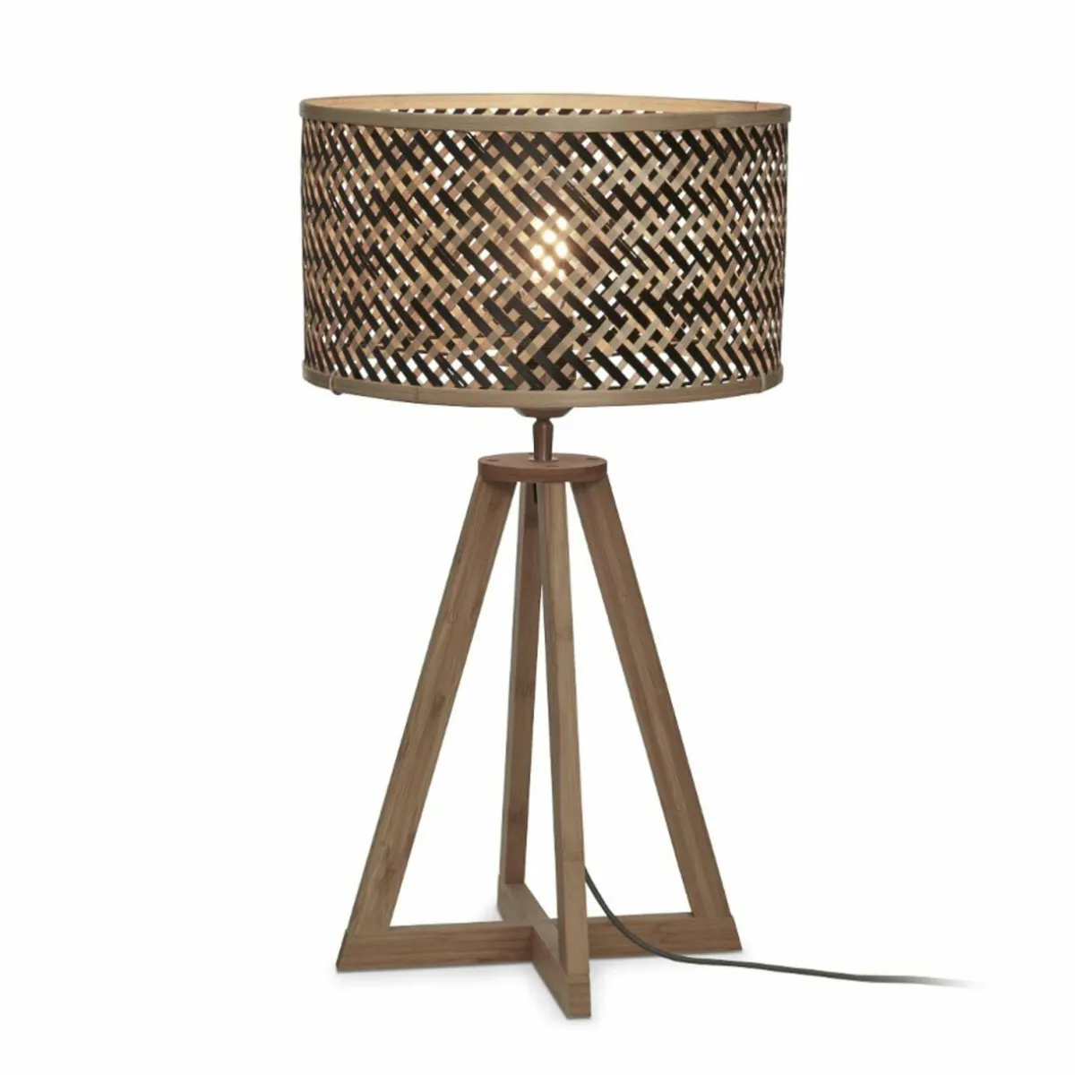 good__mojo_java_lampe_table_pyramide_naturelnoir_0.webp Hot Good & Mojo Java lampe table pyramide naturel/noir