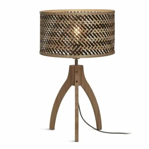 Cheap Good & Mojo Java lampe table trépied naturel/noir
