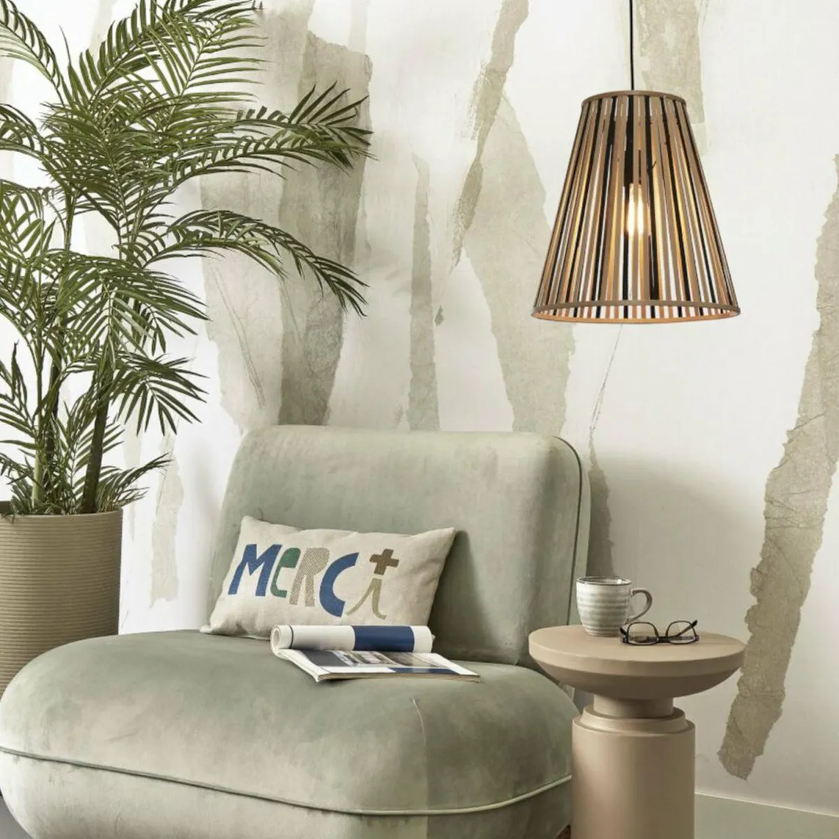 good__mojo_merapi_pendule_cne_cm_naturnoir_0-1.webp Flash Sale Good & Mojo Merapi Pendule cône 42cm Natur/noir