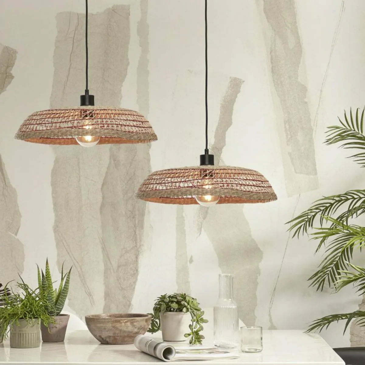 good__mojo_pantanal_suspension_naturelrouge_4.webp Sale Good & Mojo Pantanal suspension naturel/rouge
