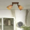 Best Good & Mojo Plafonnier Java, bambou, naturel, à 2 lampes, 24 cm