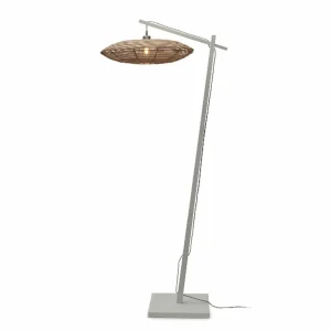 New Good & Mojo Tanami lampe pied 55x14 blanc/naturel