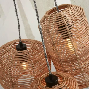 Cheap Good & Mojo Tanami suspension à 3 lampes naturelle