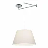 Store Helestra Certo suspension conique 1 lampe blanche