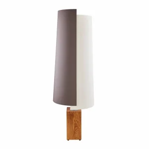 Cheap HerzBlut Lampe sur pied Jojo, bois, brun/crème, 120 cm, E27