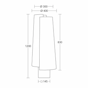 Cheap HerzBlut Lampe sur pied Jojo, bois, brun/crème, 120 cm, E27