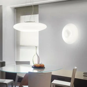 Fashion Ideallux Ideal Lux applique murale Glory, verre opalin, Ø 60 cm