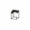 Sale Ideallux Ideal Lux plafonnier Lingotto, noir, verre opalin, 1 lampe