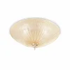 Hot Ideallux Ideal Lux plafonnier Shell, ambre, verre, Ø 50 cm